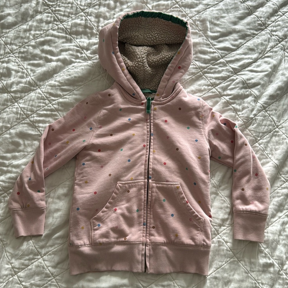 Mini Boden Girls lined hoodie, perfect for fall